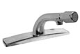 Encore (CHG) KL87-8245-CE - Encore® Faucet with deck plate, Deck Mount, Single Post Tap, 5-inch (127mm) Spout, angled metering valve with metering handle, Cold only, 2.2gpm aerated stream aerator, low lead compliant