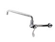 Encore (CHG) KL76-9012 Encore¨ Wok Range Faucet, wall mount, 12" (305mm) stainless steel horizontal swing spout, 1/4-turn full volume compression valve, 4" wrist blade handle, 2.2 gpm aerated stream aerator, low lead compliant, NSF