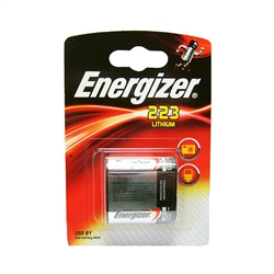 Energizer 223 Lithium Battery for Hytronic battery powered electronic sensor faucets.