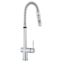 Franke FF2100 Oxygen Flex Series Pull-Down Kitchen Faucet With Side Lever, Polished Chrome