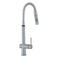Franke FF2180N Oxygen Flex Series Pull-Down Kitchen Faucet With Side Lever, Satin Nickel