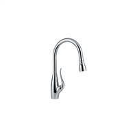 Franke FF2400R Tulip Series Pull-Down Kitchen Faucet With Side Lever, Polished Chrome