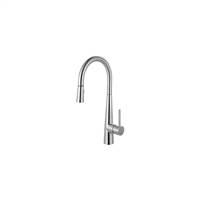 Franke FFP3450 Steel Series Pull-Down Kitchen Faucet With Side Lever, Stainless Steel
