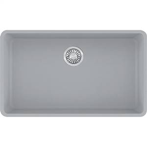 Franke KBG11031SHG Kubus 32 3/8" Single Basin Undermount Kitchen Sink, Granite - Shadow Grey