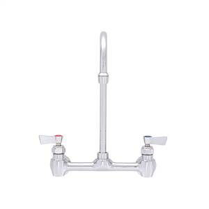 Fisher - 1945 - 8-inch Adjustable Wall Mounted Faucet - 6-inch Swivel Gooseneck Spout