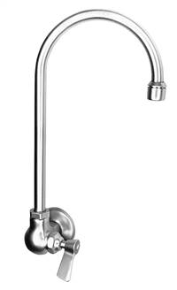 Fisher - 2054 - Single Hole Wall Mounted Faucet - 6-inch Rigid Gooseneck Spout