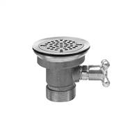 Fisher 28991 - DrainKing Waste Valve with Flat Strainer and Vandal Resistant Knob, Rough Chrome