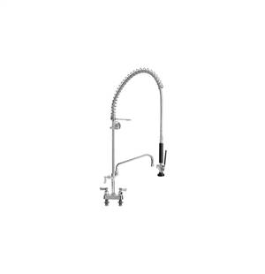 Fisher - 34320 - Spring Style Pre-Rinse Faucet - 4-inch Deck Mounted, Wall Bracket, 12-inch Add-On Faucet Spout