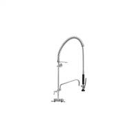 Fisher - 34517 - Spring Style Pre-Rinse Faucet - 4-inch Backsplash Mounted, Wall Bracket, 10-inch Add-On Faucet Spout