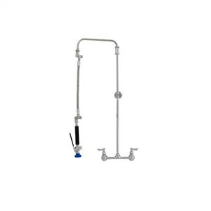 Fisher 41335 - STAINLESS STEEL ULTRA PRERINSE WITH 8-inch ADJ WALL CONTROL VALVE, 31-inch RISER, 12-inch HOSE, WALL BRACKET & ULTRA SPRAY VALVE