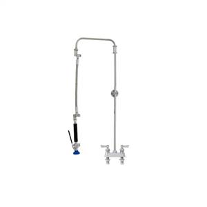 Fisher 41696 - STAINLESS STEEL ULTRA PRERINSE WITH 4-inch DECK CONTROL VALVE, 31-inch RISER, 12-inch HOSE, WALL BRACKET & ULTRA SPRAY VALVE