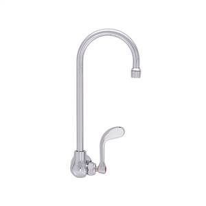 Fisher - 46671 - Single Hole Wall Mounted Faucet - 12-inch Swivel Gooseneck Spout, Wristblade Handles
