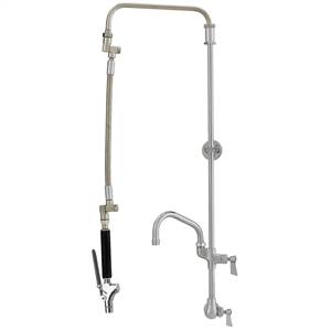 Fisher - 49212 - 8” Wall Body with Eccentrics, Concentrics, EZ Install Adapters & Elbow , 21" Double Jointed Swing Spout  and Lever Handles 