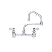 Fisher - 53201 - 8” Wall Mounted Faucet with Eccentrics, 19-inch Double Jointed Swing Spout and Lever Handles 