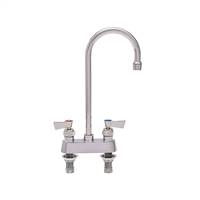 Fisher - 53872 - 4” Wall Body with Deck Mount Adapters, 6-inch Gooseneck Spout and Lever Handles 