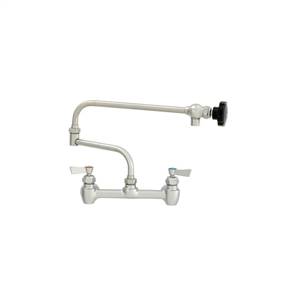 Fisher - 54100 - 8” Wall Body with Eccentrics, 19-inch Double Jointed Swing Spout and Lever Handles 