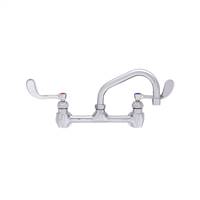 Fisher - 57452 - 8” Wall Mounted Faucet with Eccentrics, 6-inch Swing Spout and Wrist Handles 