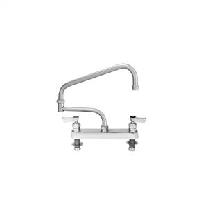 Fisher - 57746 - 8” Wall Body with Deck Mount Adapters, 19-inch Double Jointed Swing Spout and Lever Handles 