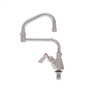 Fisher - 58076 - Single Deck Mounted Faucet, 13-inch Double Jointed Swing Spout and Lever Handles 