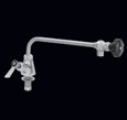 Fisher - 58157 - Single Deck Mounted Faucet, 12-inch Control Spout and Lever Handles