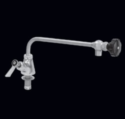 Fisher - 58343 - Single Deck Mounted Faucet, 12-inch Control Spout and Wrist Handles 