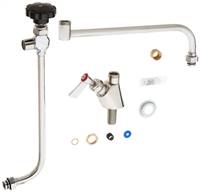 Fisher - 58173 - Single Deck Mounted Faucet, 24-inch Double Jointed Swing Spout and Lever Handles 