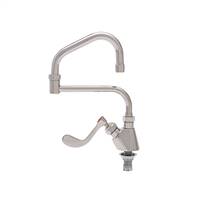 Fisher - 58262 - Single Deck Mounted Faucet, 13-inch Double Jointed Swing Spout and Wrist Handles 