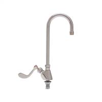 Fisher - 58335 - Single Deck Mounted Faucet, 12-inch Gooseneck Spout and Wrist Handles 