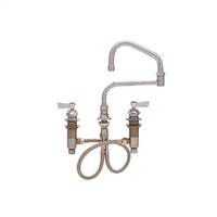 Fisher - 59218 - Widespread Faucet, 13-inch Double Jointed Swing Spout and Lever Handles 