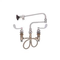 Fisher - 59501 - Widespread Faucet, 19-inch Double Jointed Swing Spout and Wrist Handles 