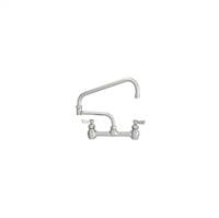 Fisher - 60461 - 8” Wall Mounted Faucet with Concentrics & EZ Install Adapters, 23-inch Double Jointed Swing Spout and Lever Handles 