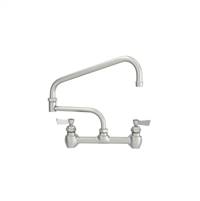 Fisher - 60720 - 8” Wall Mounted Faucet with Concentrics & EZ Install Adapters, 19-inch Double Jointed Swing Spout and Lever Handles 