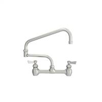 Fisher - 60879 - 8” Wall Mounted Faucet with Concentrics & EZ Install Adapters, 17-inch Double Jointed Swing Spout and Lever Handles 