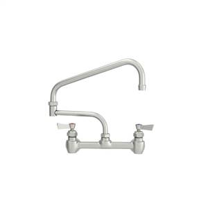 Fisher - 61034 - 8” Wall Mounted Faucet with Concentrics, 15-inch Double Jointed Swing Spout and Lever Handles 