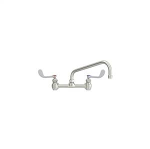 Fisher - 61085 - 8” Wall Mounted Faucet with Concentrics & EZ Install Adapters, 8-inch Swing Spout and Wrist Handles 