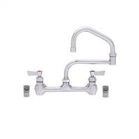 Fisher - 61115 - 8” Wall Mounted Faucet with Concentrics and Elbow, 13-inch Double Jointed Swing Spout and Lever Handles 