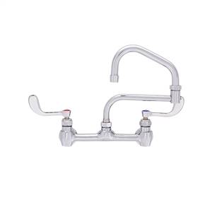 Fisher - 61174 - 8” Wall Mounted Faucet with Concentrics, 13-inch Double Jointed Swing Spout and Wrist Handles 