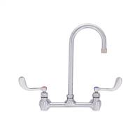 Fisher - 61301 - 8” Wall Mounted Faucet with Concentrics, 12-inch Gooseneck Spout and Wrist Handles 