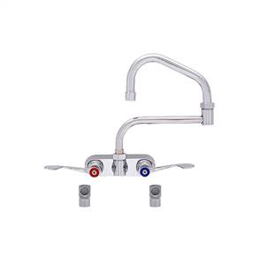 Fisher - 61972 - 4” Wall Body with Concentrics and Elbow, 19-inch Double Jointed Swing Spout and Wrist Handles 