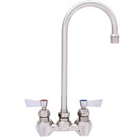 Fisher - 62502 - 4” Wall Body with Concentrics, 12-inch Gooseneck Spout and Lever Handles 