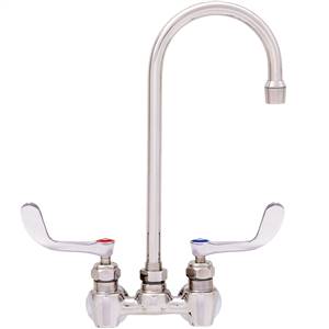 Fisher - 62677 - 4” Wall Body with Concentrics, 6-inch Gooseneck Spout and Lever Handles 