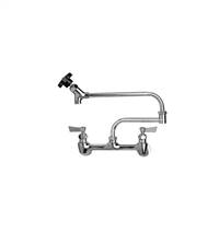 Fisher - 65544 - 8” Wall Body with Concentrics and Elbow, 19-inch Double Jointed Swing Spout and Lever Handles 