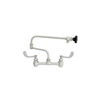 Fisher - 65579 - 8” Wall Body with Concentrics and Elbow, 19-inch Double Jointed Swing Spout and Wrist Handles 