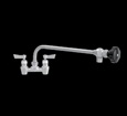 Fisher - 66206 - 4” Wall Body with Concentrics and Elbow, 12-inch Control Spout and Lever Handles 