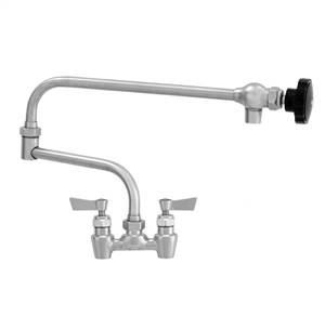 Fisher - 66281 - 4” Wall Body with Eccentrics, 19-inch Double Jointed Swing Spout and Lever Handles 