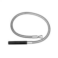 Fisher 71404 Pre-Rinse Hose, 44-inch Replacement hose with insulated handle. Three-ply aircraft hydraulic stainless steel wrapped hose. Fits all brands of pre-rinse units including Chicago Faucets, T&S Brass, Krowne and Encore.