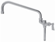 Fisher Stainless Steel Add-On Faucet for Pre-Rinse Units. Available in different lengths, the Fisher add-on faucet uses a 3/8-inch NPS pipe thread to attach to any standard pre-rinse unit.