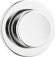 Geberit 115.114.21.1 - Round Single Flush Button Actuator Plate, Molded Plastic - Polished Chrome