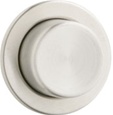 Geberit - 115.114.FW.1 - Round Single Flush Button Actuator Plate, Molded Plastic - Brushed Stainless