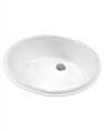 Gerber - UNDERMNT LAVATORY FAUCET 18.25-inch X15-inch OVAL WHT